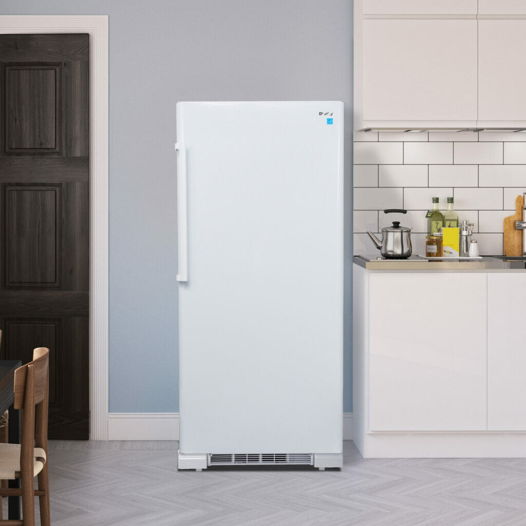 Danby Designer 17.0 cu. ft. Apartment Size Refrigerator – ENERGY STAR® Certified, Frost-Free, White