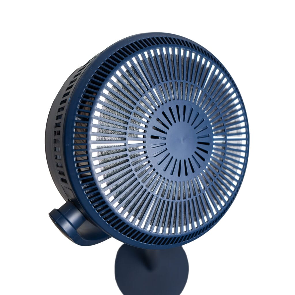 Danby 7" Ultra Quiet 9-Speed Air Circulator Fan – Midnight Blue with DC Motor, Remote & Aromatherapy