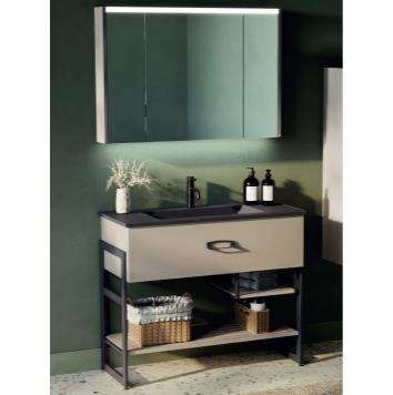 HANNE 28100 V31 Door & Washbasin - M. Sand Lacquer, MDF, Acrimer