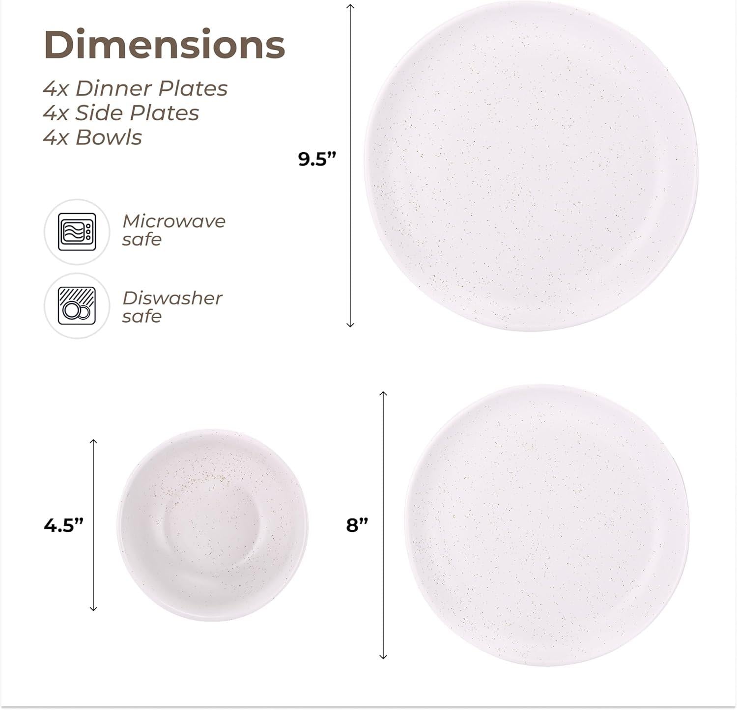 Libken Ceramic Dinnerware set for 12