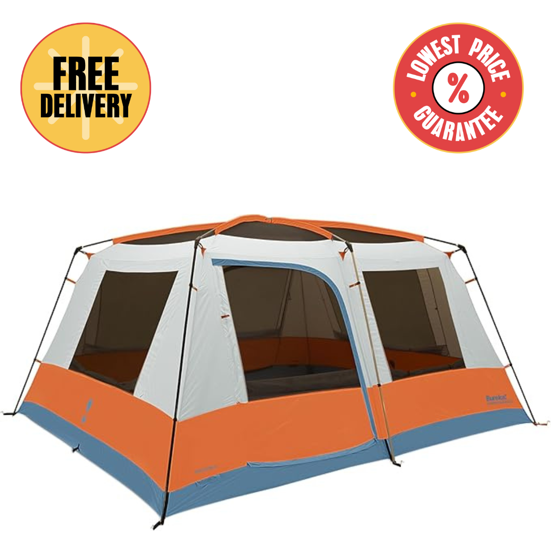 Eureka! Copper Canyon LX 12-Person 3-Season Camping Tent – Spacious, Comfortable, and Weather-Resistant