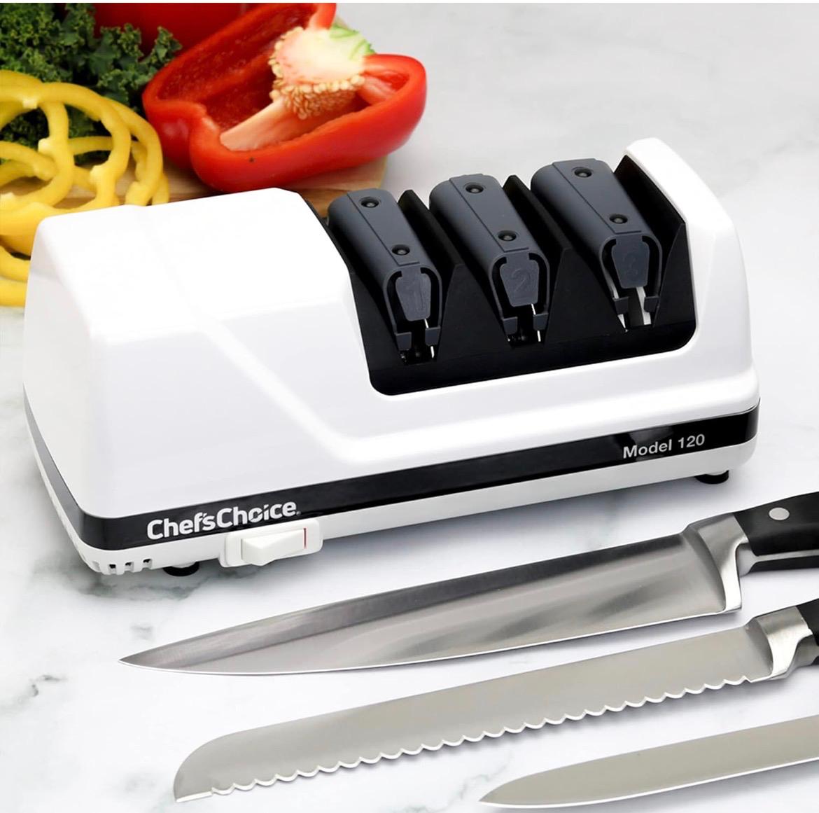 Chef’sChoice 120 Diamond Hone EdgeSelect Professional Electric Knife Sharpener for 20-Degree Edges