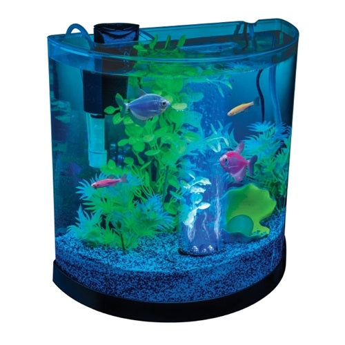 GloFish 3 Gallon Aquarium Kit with LED Light and Filter