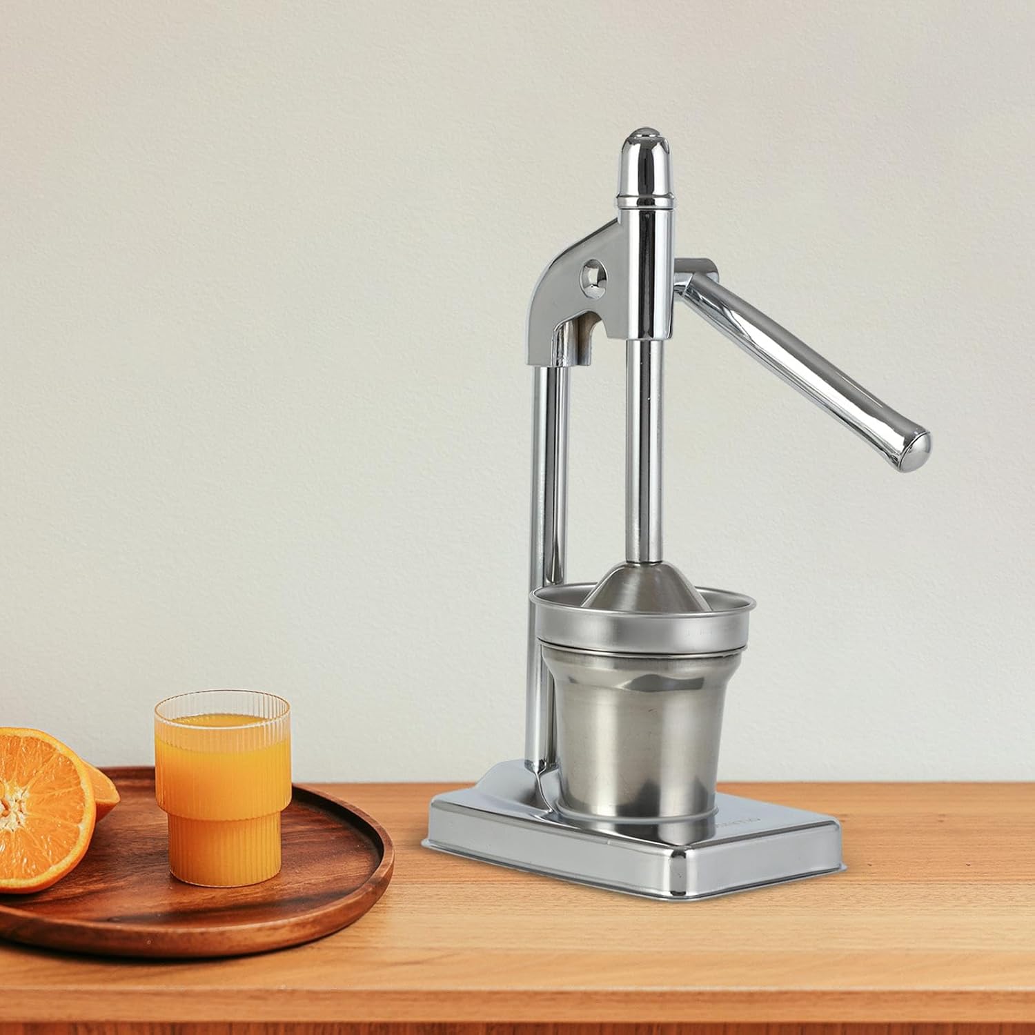 Manual Hand Press Juicer – Heavy Duty Stainless Steel | Commercial Grade Fruit Squeezer