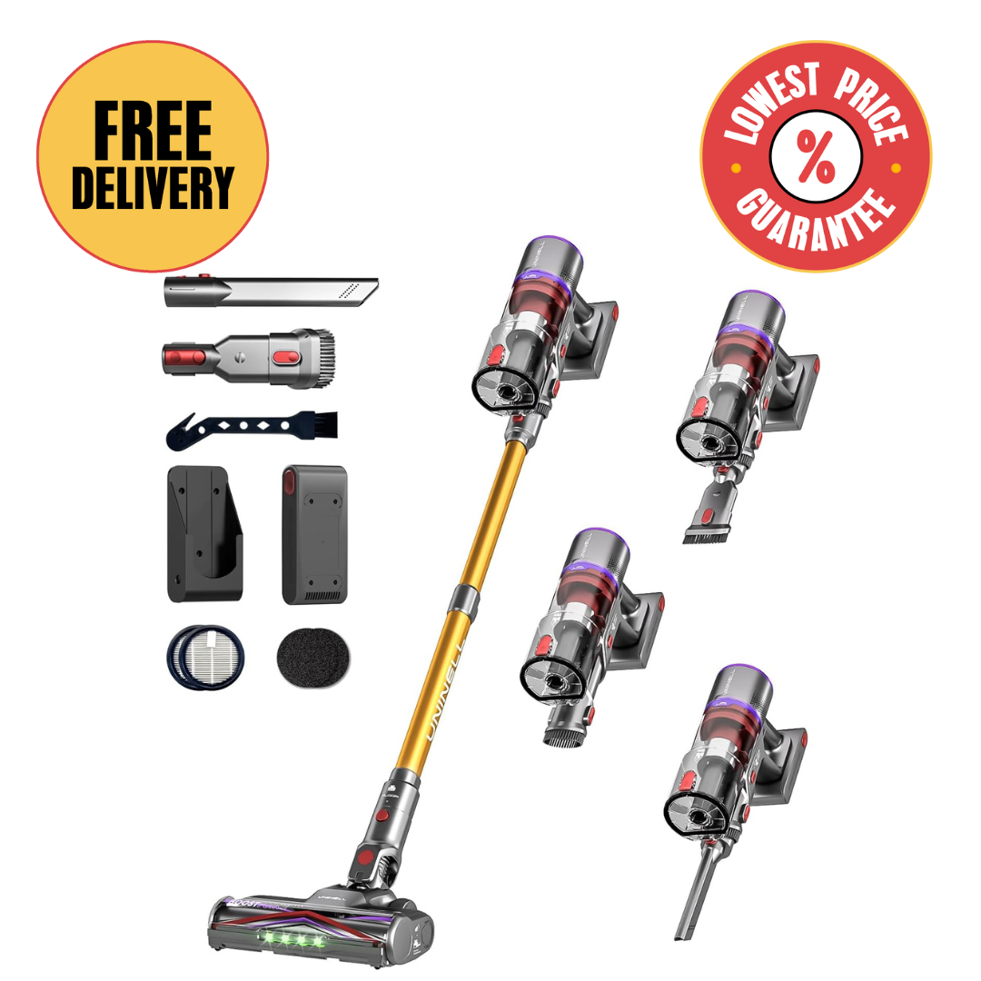 UNINELL HOME UV5 Cordless Vacuum Cleaner – Free Shipping | 550W | 48KPA | 65min Runtime