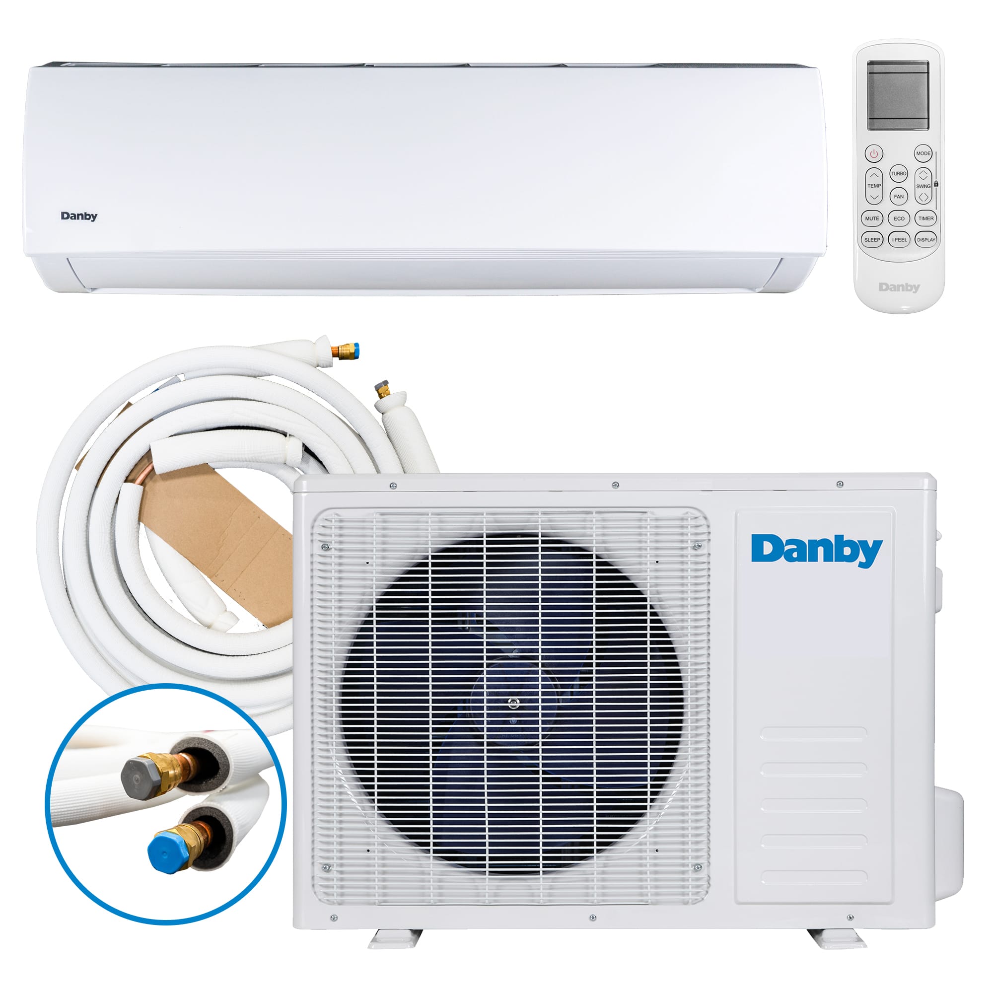 Danby 18,000 BTU Mini-Split AC with Heat Pump in White