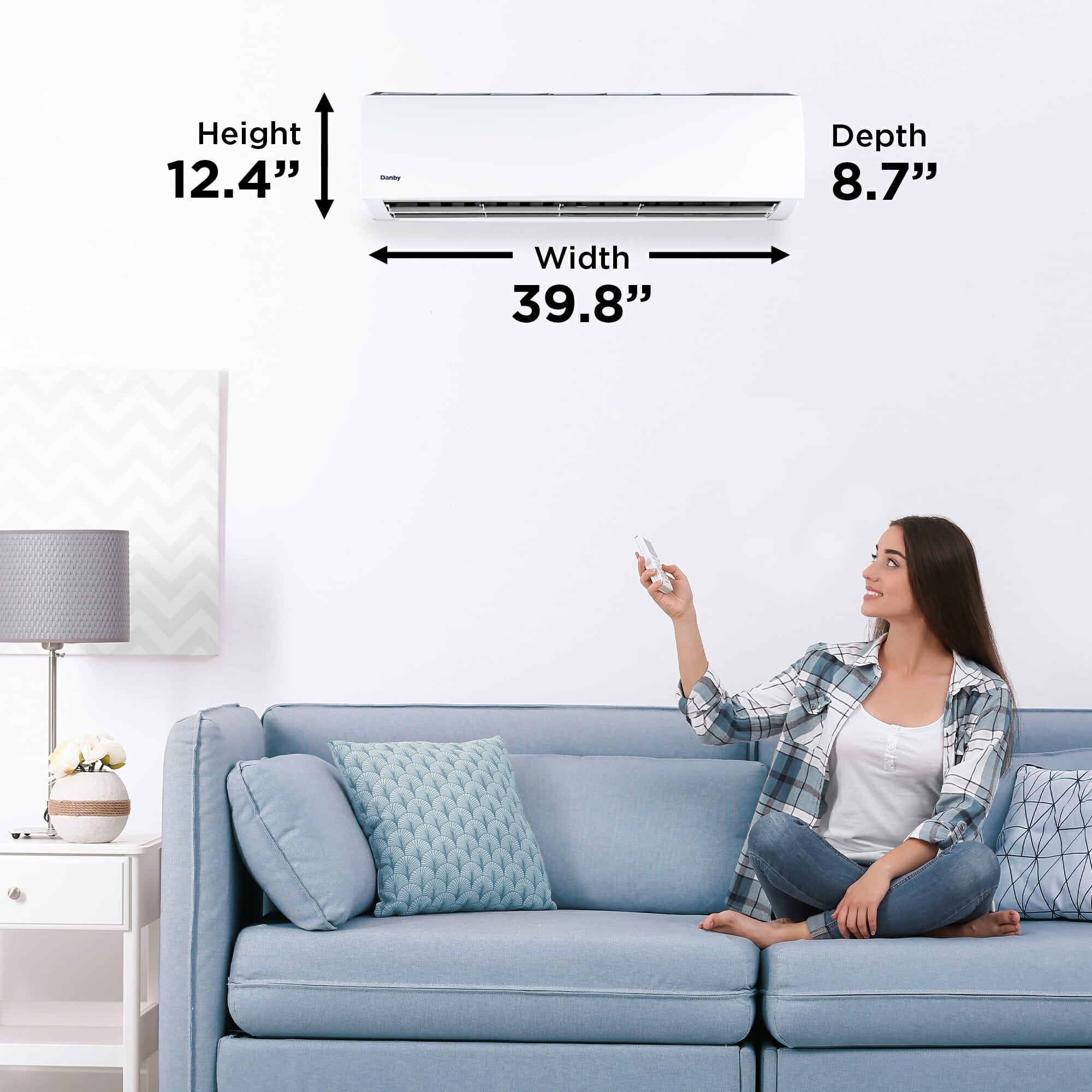 Danby 18,000 BTU Mini-Split AC with Heat Pump in White