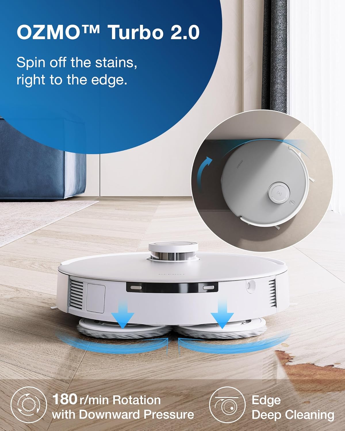 (Refurbished) ECOVACS DEEBOT T20 Omni – Robot Vacuum & Mop with Hot Water Wash & Auto-Empty Dock