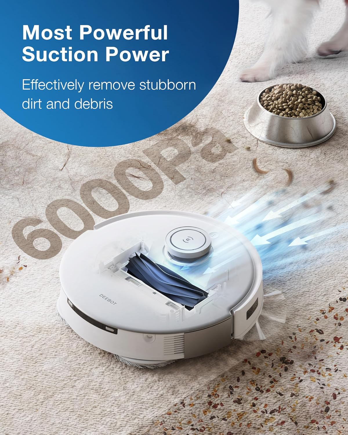 (Refurbished) ECOVACS DEEBOT T20 Omni – Robot Vacuum & Mop with Hot Water Wash & Auto-Empty Dock