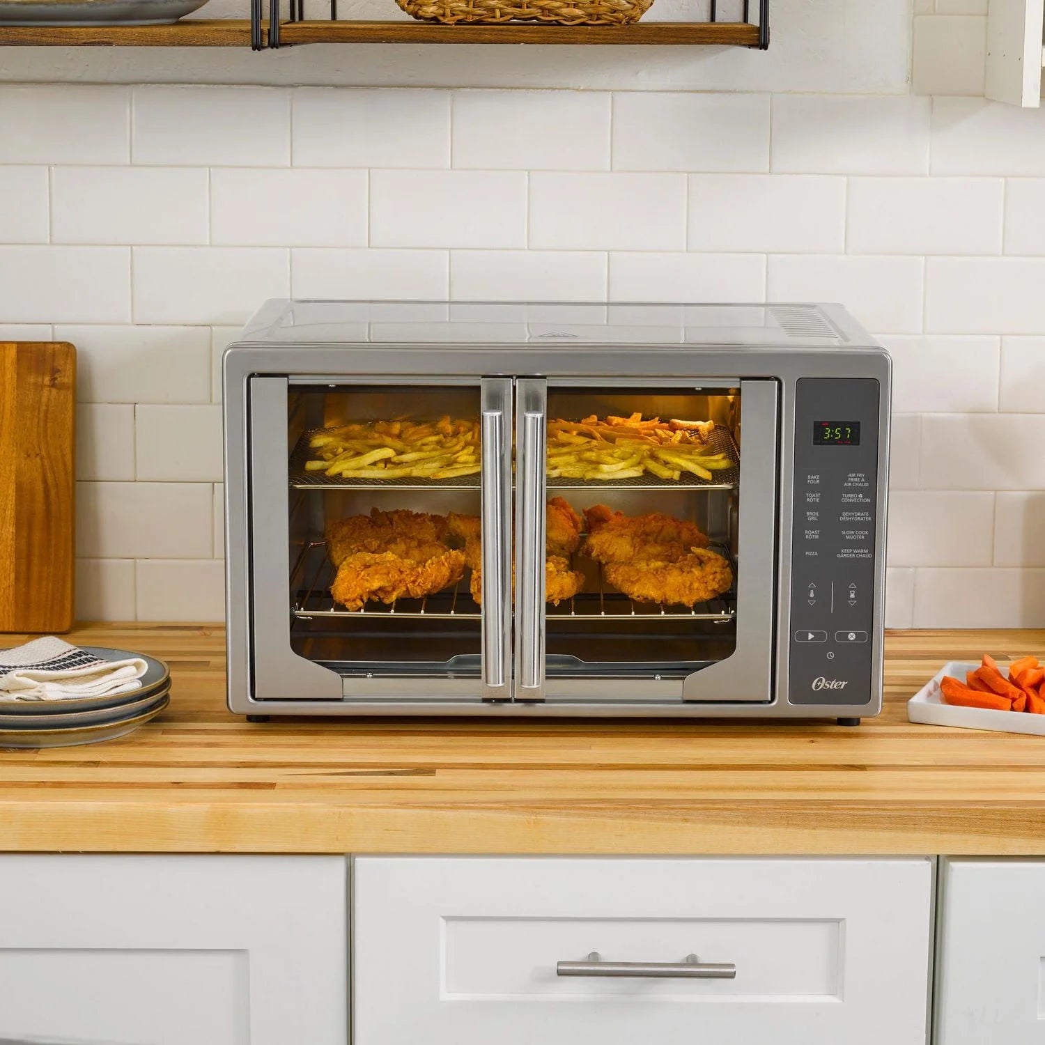 Oster Digital French Door Toaster Oven with Air Fry – 42L XL Capacity