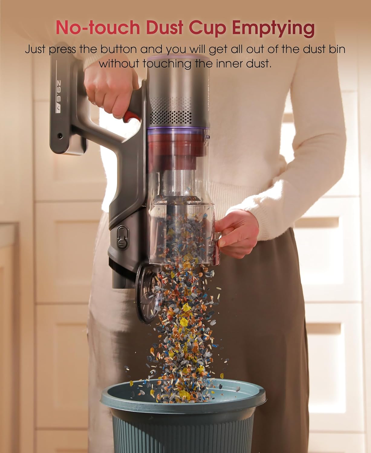 UNINELL HOME UV5 Cordless Vacuum Cleaner – Free Shipping | 550W | 48KPA | 65min Runtime