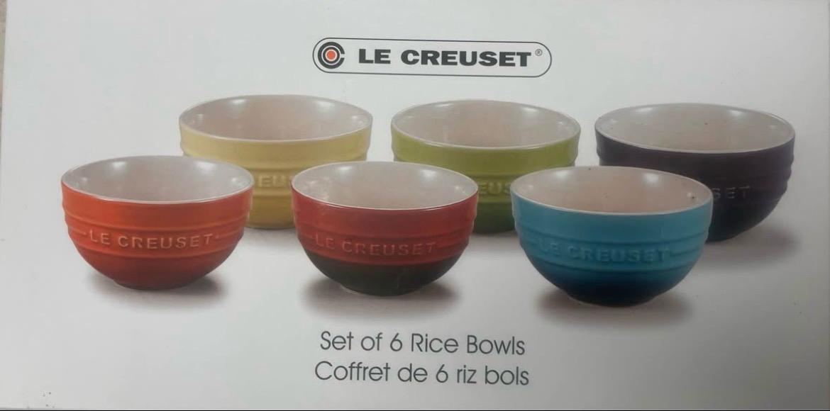 Le Creuset Set of 6 Rice Bowls 120Z