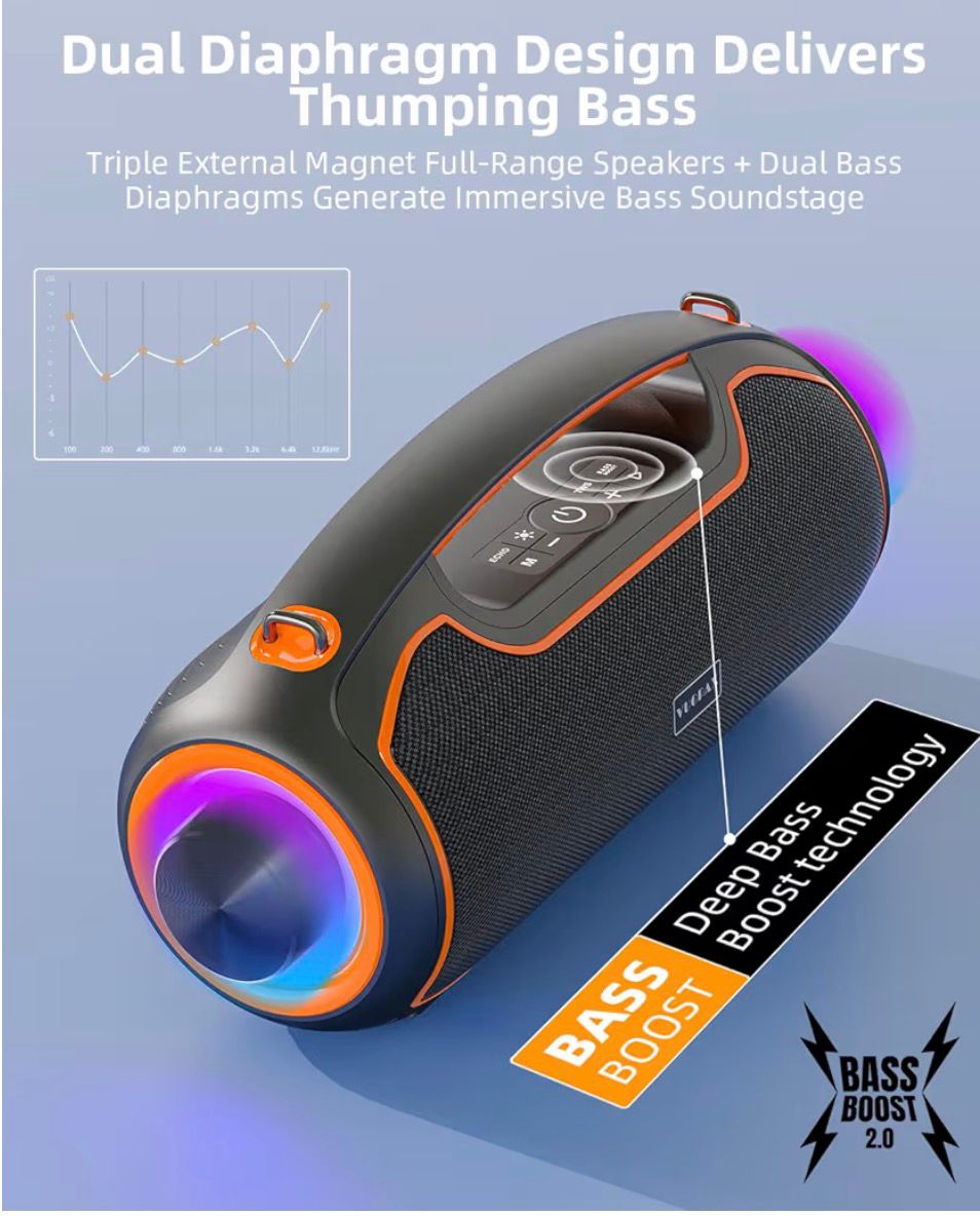 VUOPAX-Portable Bluetooth Speakers Wireless