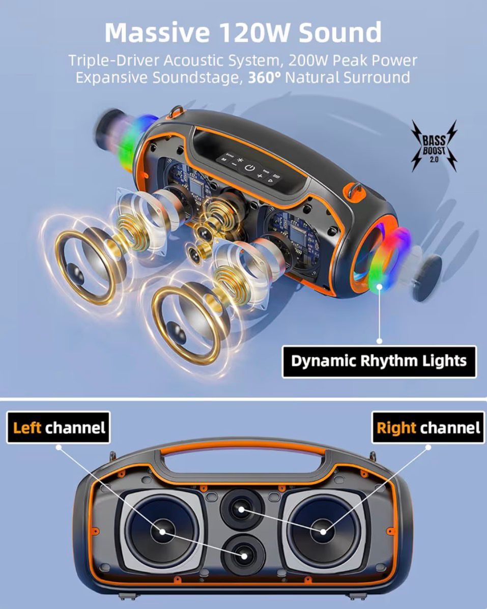 VUOPAX-Portable Bluetooth Speakers Wireless