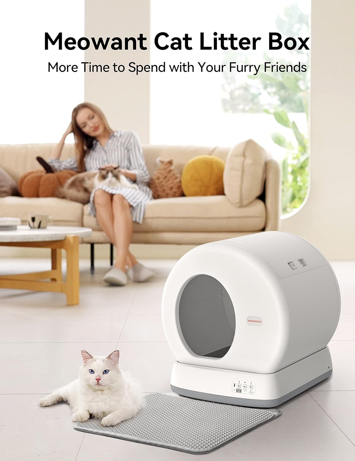 MeoWant Self-Cleaning Cat Litter Box