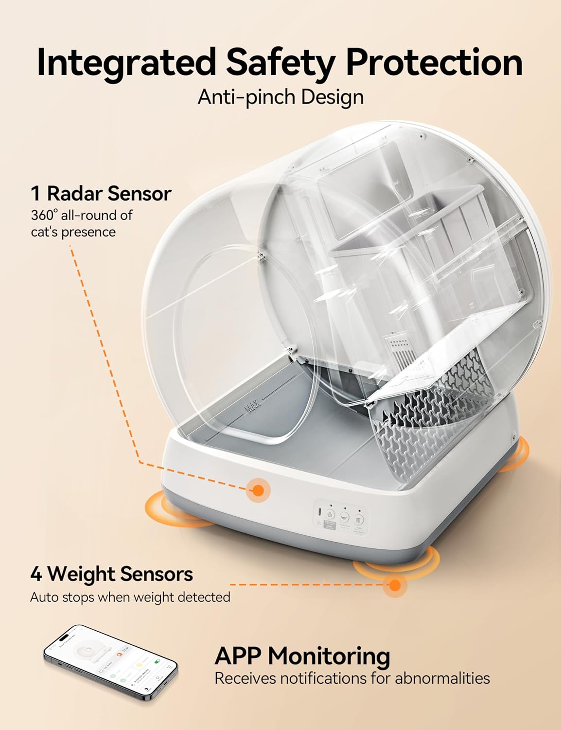 MeoWant Self-Cleaning Cat Litter Box