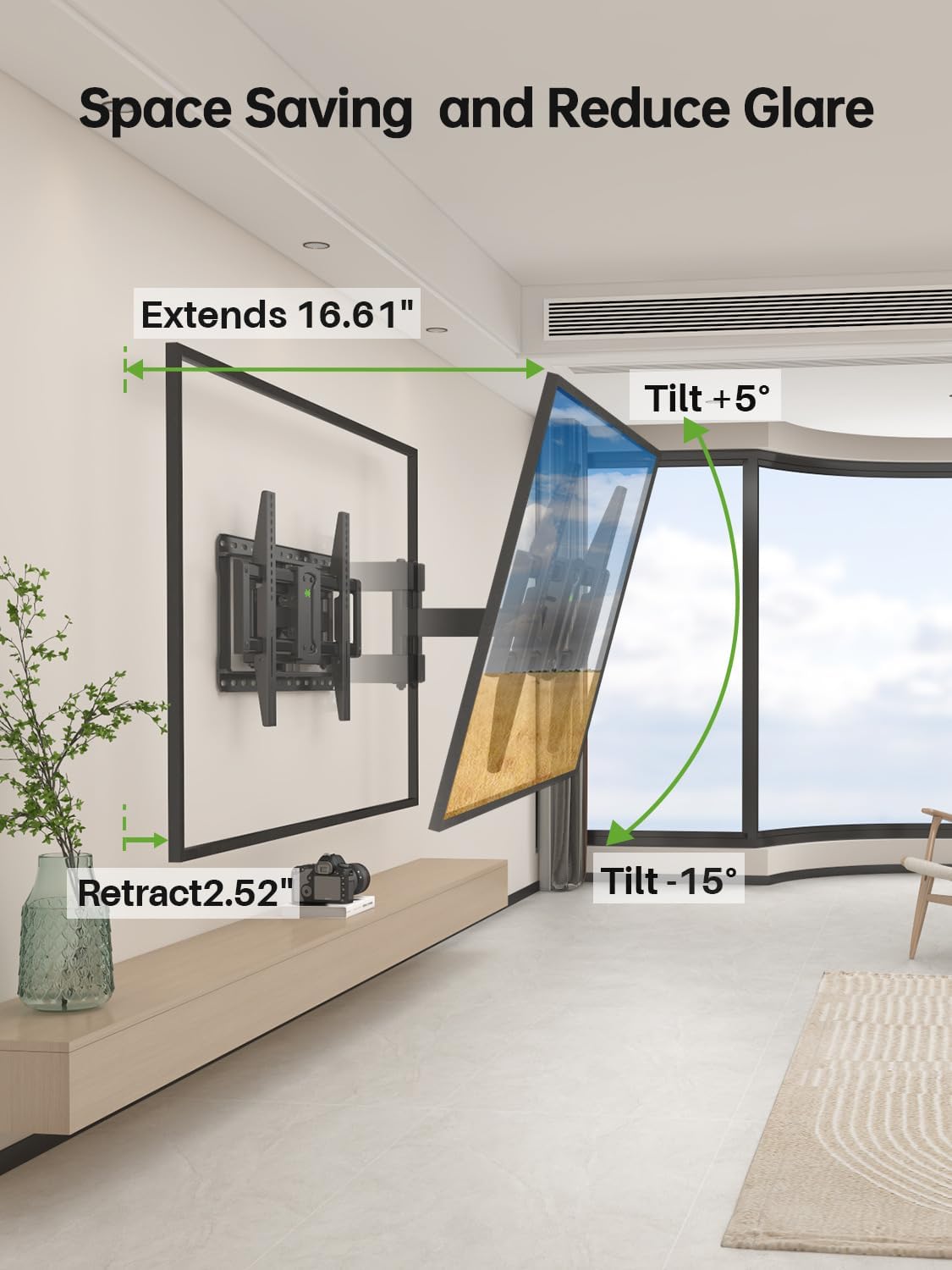USX MOUNT Full Motion TV Wall Mount for 37