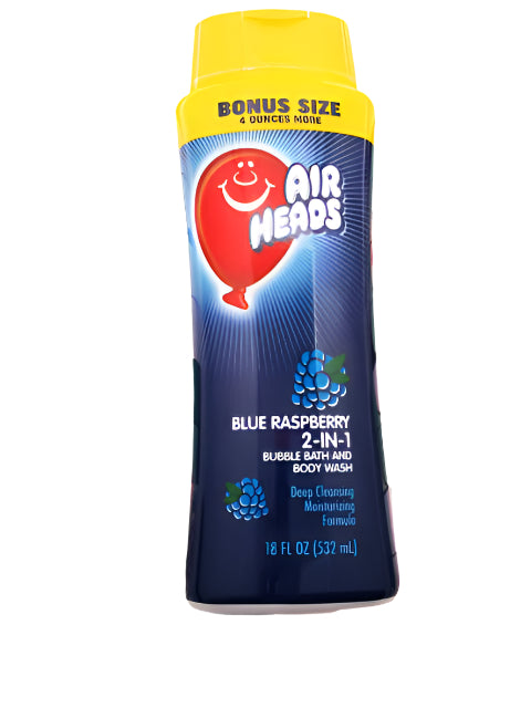 Airheads Blue Raspberry 2-in-1 Bubble Bath & Body Wash 18oz