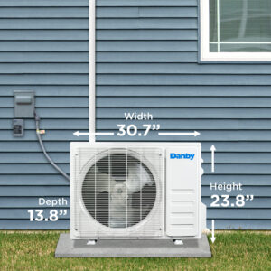 Danby 18,000 BTU Mini-Split AC with Heat Pump in White